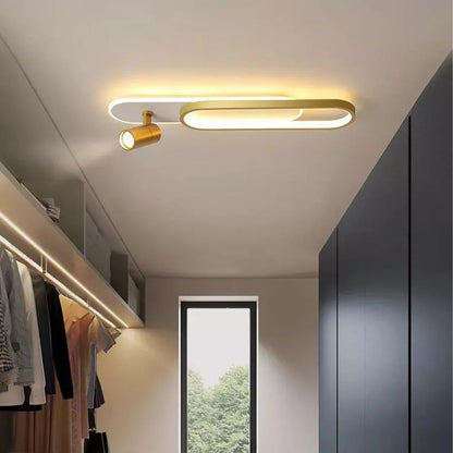 Camilla LED HANDELIER, 24W, акрил и метал, бял и златист