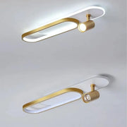 Camilla LED HANDELIER, 24W, акрил и метал, бял и златист