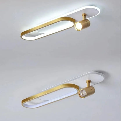 Camilla LED HANDELIER, 24W, акрил и метал, бял и златист