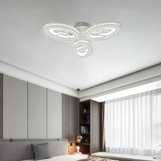 LED LED Caprice с дистанционно управление, 2.4GHz, 96W, акрил, бял
