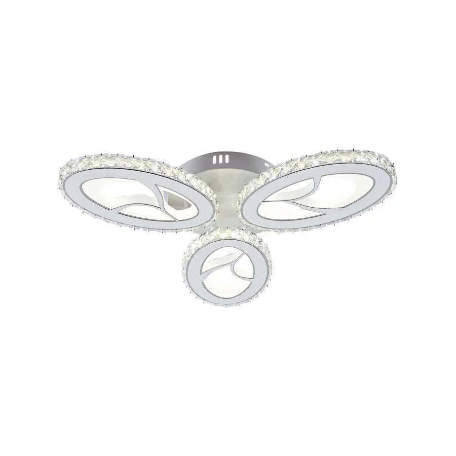 LED LED Caprice с дистанционно управление, 2.4GHz, 96W, акрил, бял