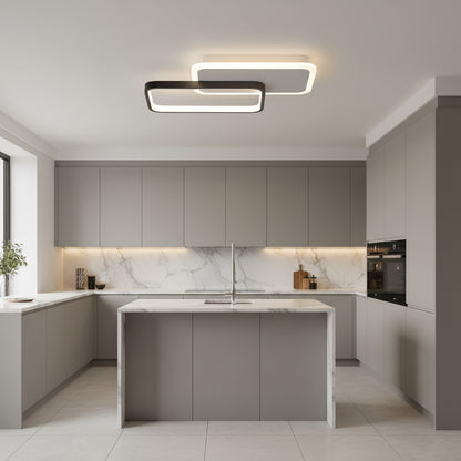 LED полилей с дистанционно управление на Carolina 50W, 2 елемента, студена/гореща/неутрална светлина, проклет, черно