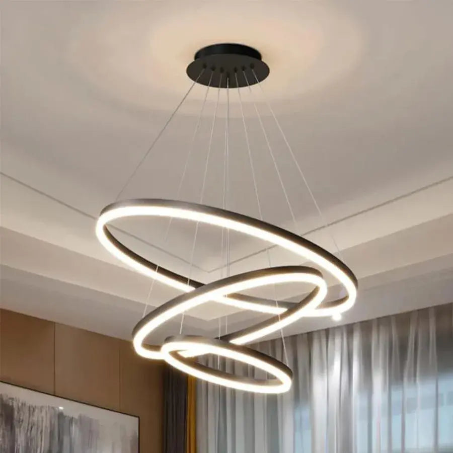LED LED CASIANA с дистанционно управление, 130W, черно, беше да се озадачава