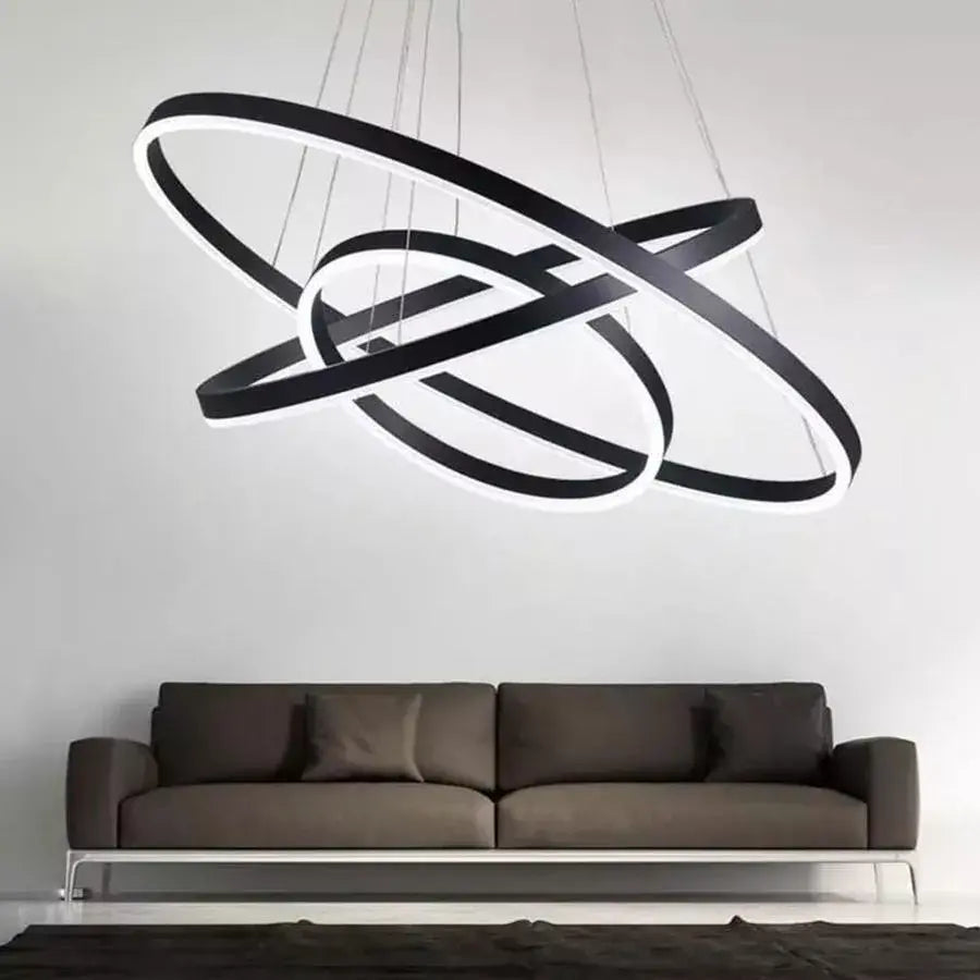 LED LED CASIANA с дистанционно управление, 130W, черно, беше да се озадачава