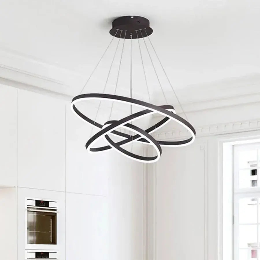 LED LED CASIANA с дистанционно управление, 130W, черно, беше да се озадачава