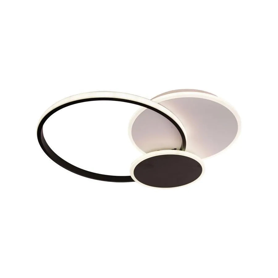 LED LED цетус с дистанционно управление, 82W, черно, акрил, маргаритка