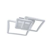LED полилей с дистанционно управление Prayyda 120W, 3 квадрата, студена/гореща/неутрална светлина, проклет, бял