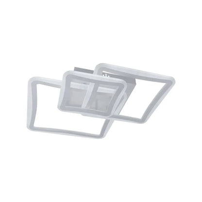 Ceyda LED полилей с дистанционно управление, 120W, акрил и метал, бяло