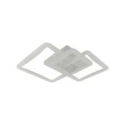 LED полилей с дистанционно управление Prayyda 120W, 3 квадрата, студена/гореща/неутрална светлина, проклет, бял