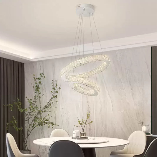 LULUS LED CRISTAL CASSIAN 80W DIMAMER DIAMETER 50см сребро