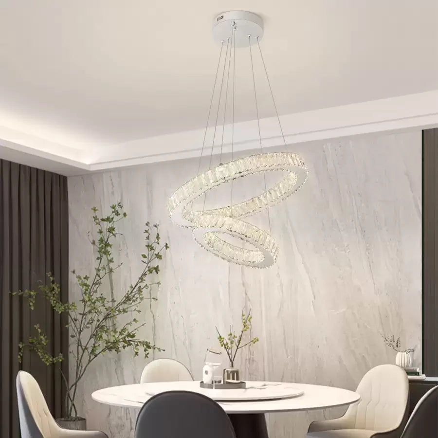 LULUS LED CRISTAL CASSIAN 80W DIMAMER DIAMETER 50см сребро