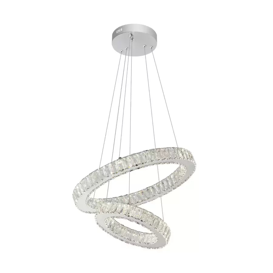 LULUS LED CRISTAL CASSIAN 80W DIMAMER DIAMETER 50см сребро