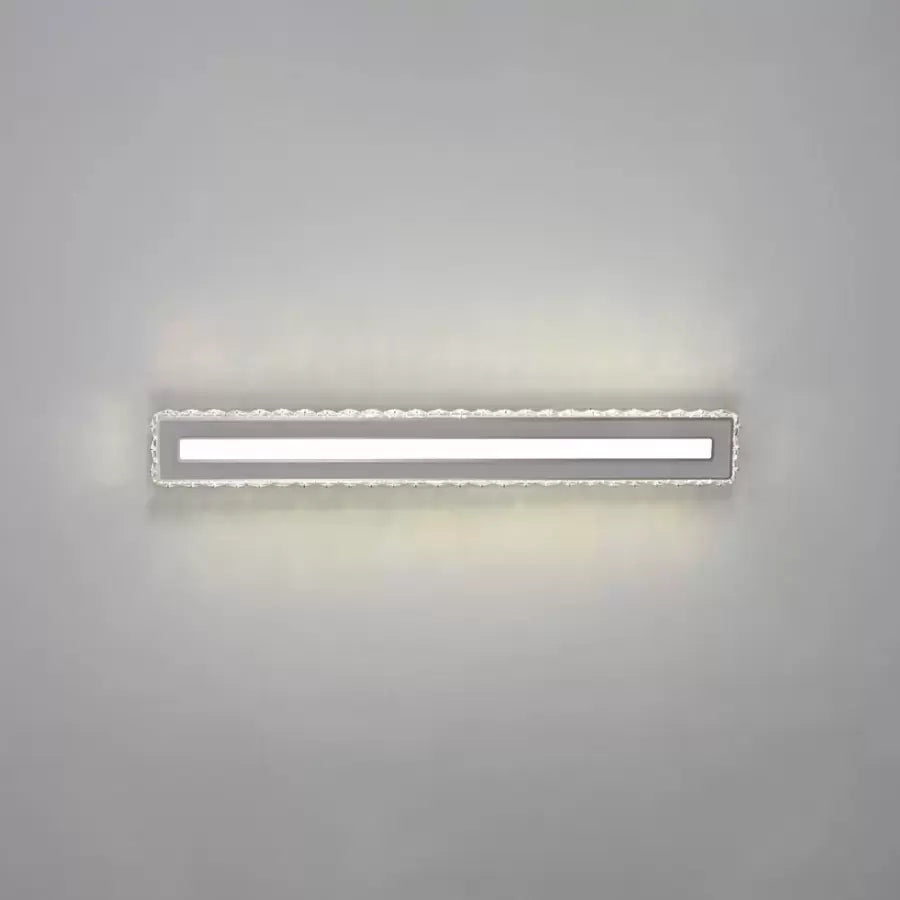 LED полилей с кристал Pierce 35W, линеен, студен/горещ/неутрална светлина, сребро