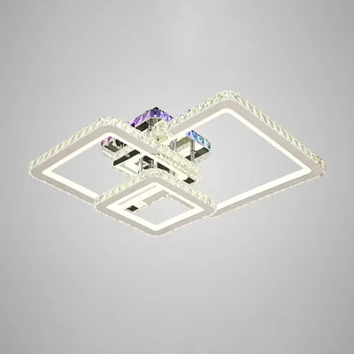 LED светодиоден кристал RGB с дистанционно управление Justin 106W Simable Silver