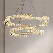 LULUS LED кристал с дистанционно управление със сребърен Latifah 118W