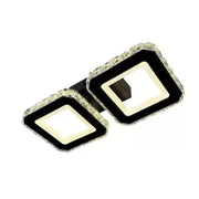 LED LED Crystal Quadris 24W, 2 квадрата, студена/гореща/неутрална светлина, нестабилна, черна