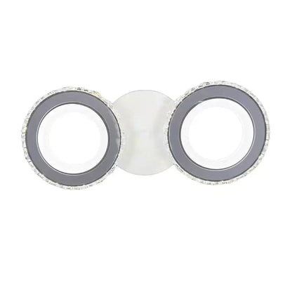 LED полилей с дистанционно управление и Crystal Nova Rotonda 29W, 2 кръга, студ/гореща/неутрална светлина, бяло