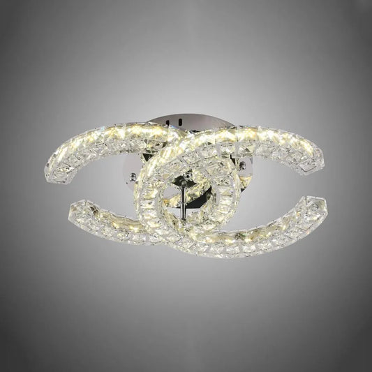 LULUS LED кристал с дистанционно управление шиит 27w мрачно сребро