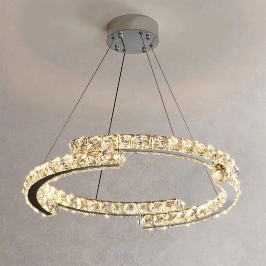 LULUS LED кристал с 46W слаби сребърни светодиодни кристали