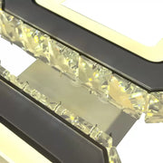 LED полилей с дистанционно управление и Quadris 24W кристал, 2 квадрата, студена/гореща/неутрална светлина, нестабилна, бяла