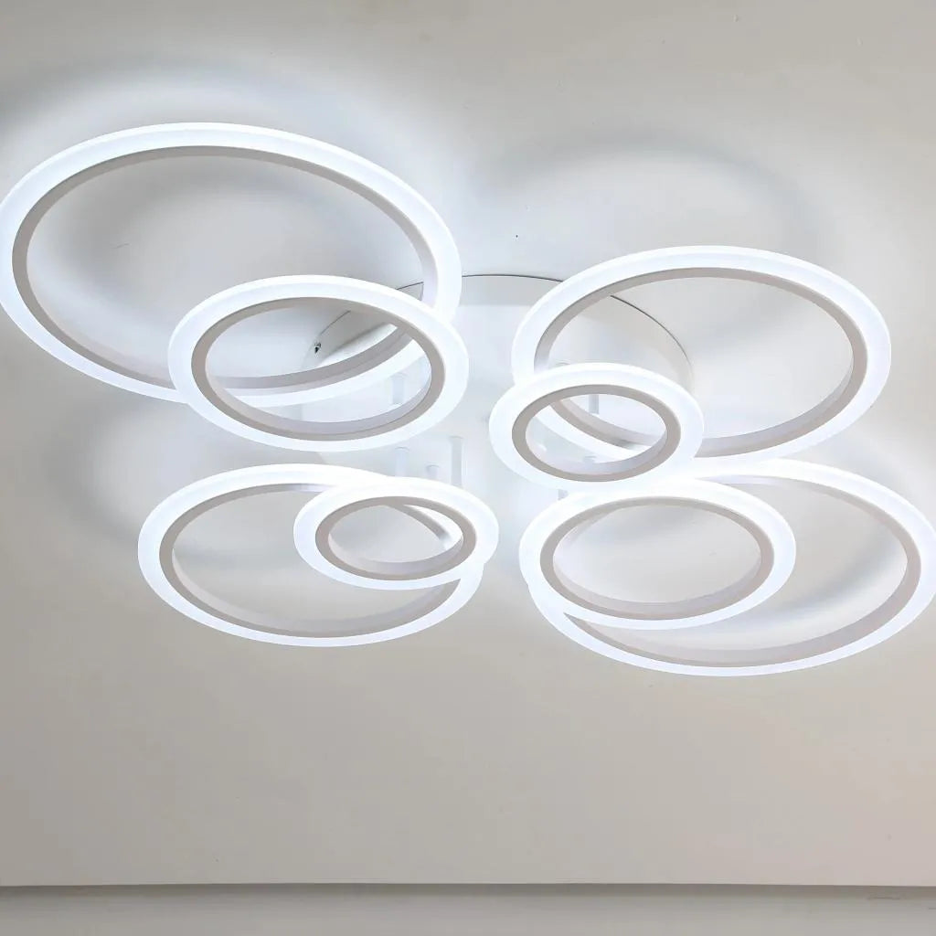 LULUS LED 130W WHITE BETTY - 8 кръга, подразбиращ се, студена/гореща/неутрална светлина