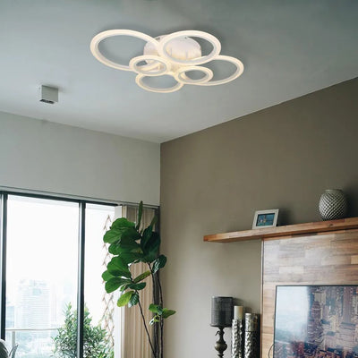 LED полилей с дистанционно управление на Бети, 82W, 6 кръга, студена/гореща/неутрална светлина, нестабилна, бяла