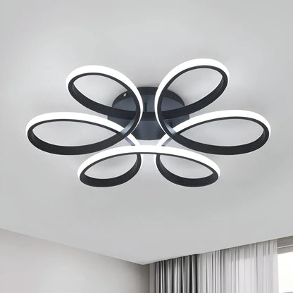 Helix Vector LED LED, 108W, метален, черно, дистанционно управление, студ/гореща/неутрална светлина