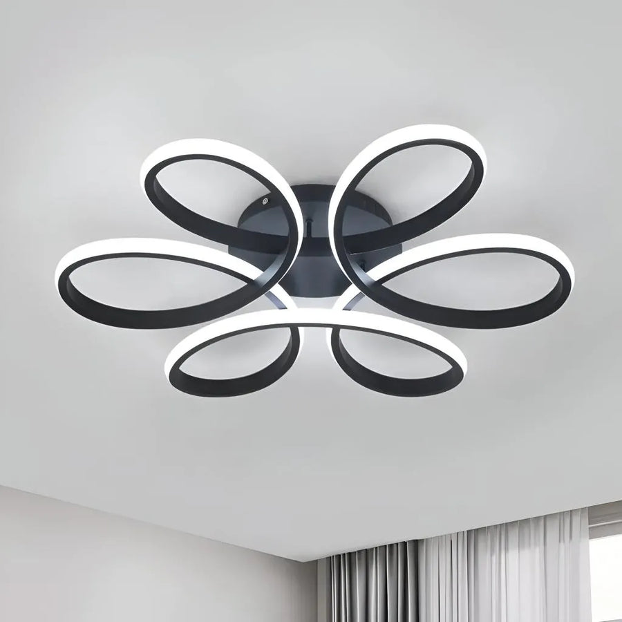 Helix Vector LED LED, 108W, метален, черно, дистанционно управление, студ/гореща/неутрална светлина