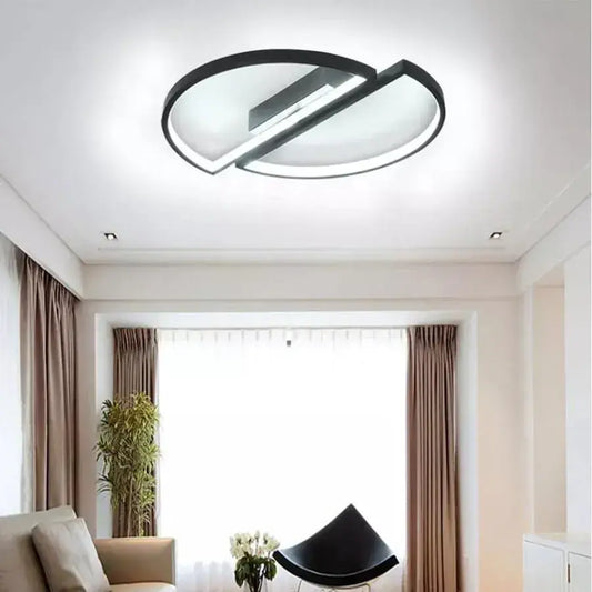 LED светодиоден вектор Arcus, Semicircles, 35W, метални, устойчиви, студени/горещи/неутрални, черни, минимален дизайн