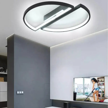 LED светодиоден вектор Arcus, Semicircles, 35W, метални, устойчиви, студени/горещи/неутрални, черни, минимален дизайн