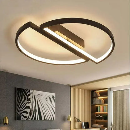 LED светодиоден вектор Arcus, Semicircles, 35W, метални, устойчиви, студени/горещи/неутрални, черни, минимален дизайн