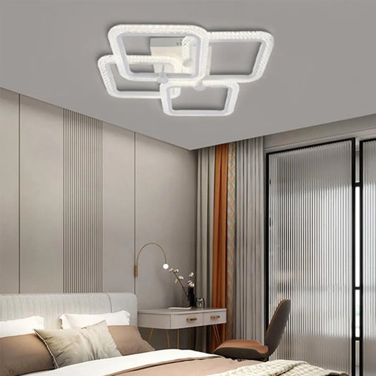 LED LED LED с дистанционно управление, 2.4GHz, 120W, акрил, бял