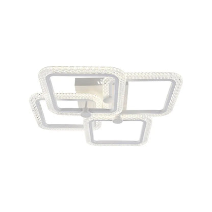 LED LED LED с дистанционно управление, 2.4GHz, 120W, акрил, бял