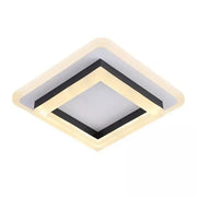Модерен 29W LED полилей, дължина 20 см, квадрат, студена/гореща/неутрална светлина, черна