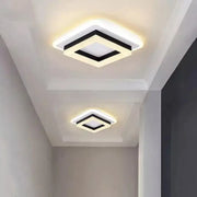 Модерен 29W LED полилей, дължина 20 см, квадрат, студена/гореща/неутрална светлина, черна