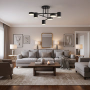 LED LED Galios 72W, 6 предмета, студена/гореща/неутрална светлина, черна