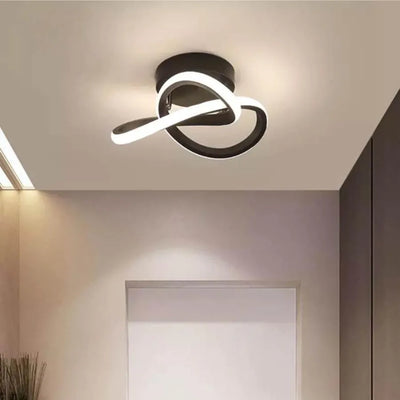 LED LED VERTEX FLOW, 24W, вълнообразна, студена/гореща/неутрална светлина, черна