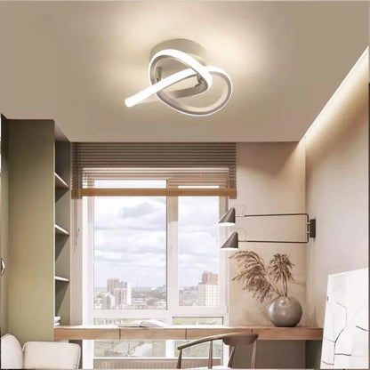 LED LED VERTEX FLOW, 24W, вълнообразна, студена/гореща/неутрална светлина, бяла
