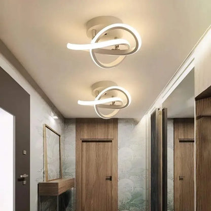 LED LED VERTEX FLOW, 24W, вълнообразна, студена/гореща/неутрална светлина, бяла