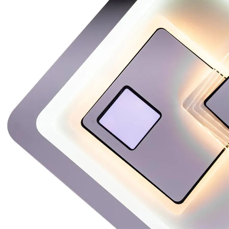 LED LED Kerien 24W, диаметър 26 см, квадрат, студ/гореща/неутрална светлина, бяло