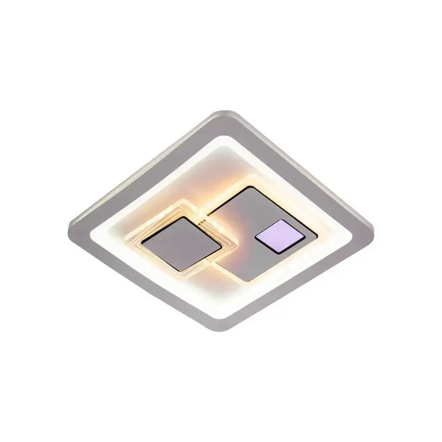 LED LED Kerien 24W, диаметър 26 см, квадрат, студ/гореща/неутрална светлина, бяло