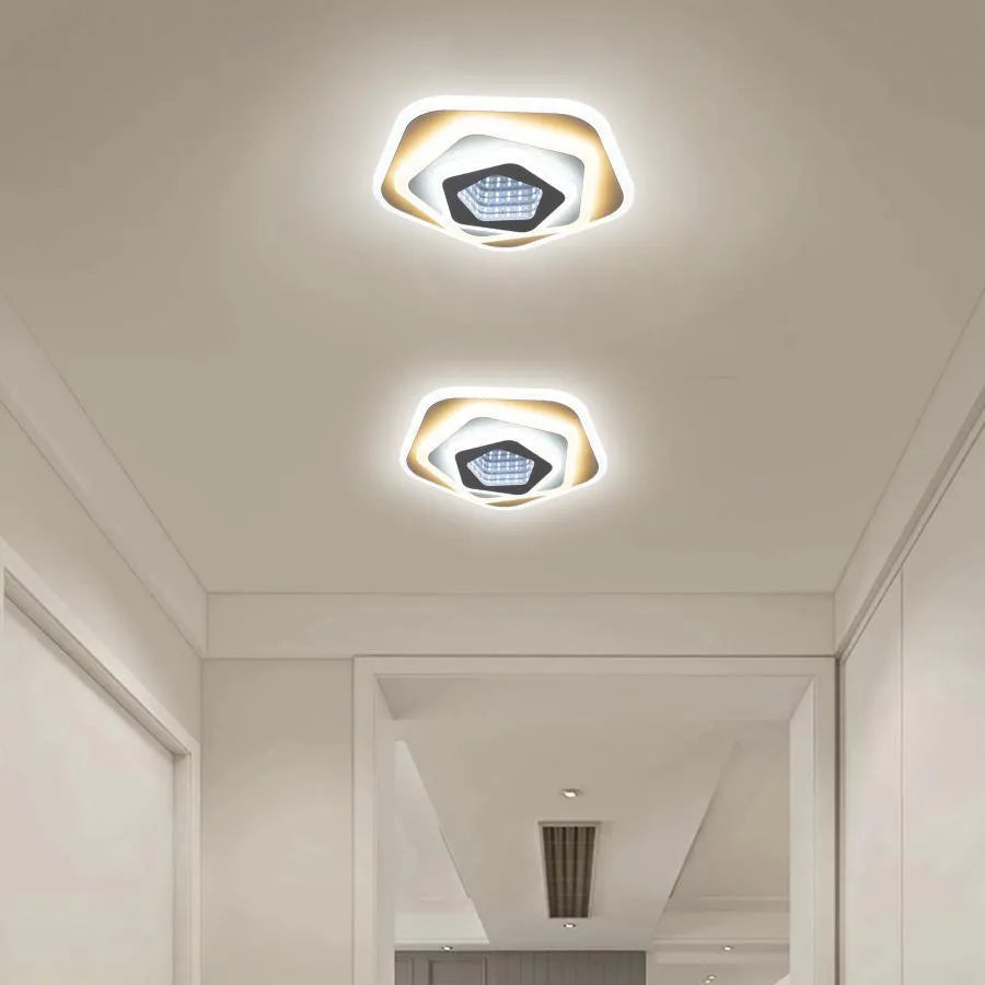 LED LED LED NEXA Pentagon 3D, 36W, бял, за зала/коридор