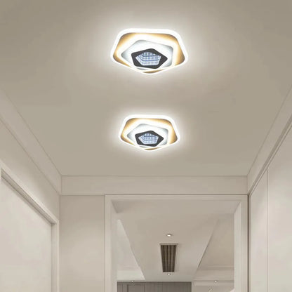 LED LED LED NEXA Pentagon 3D, 36W, бял, за зала/коридор