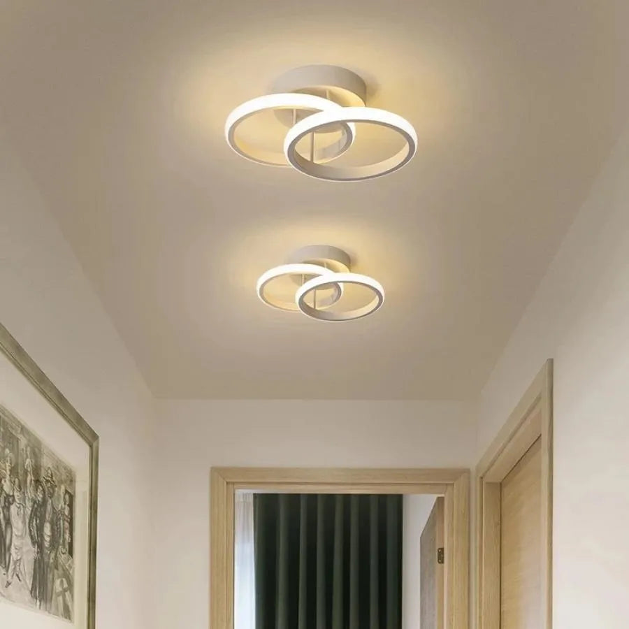 LED VERTEX LULUS циркулира наслагваните кръгове, 44W, 2 кръга, студена/гореща/неутрална светлина, бяла