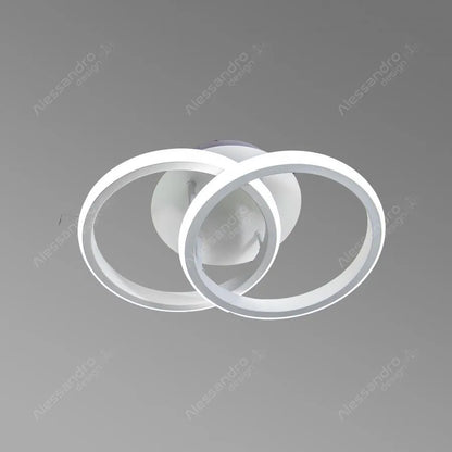 LED VERTEX LULUS циркулира наслагваните кръгове, 44W, 2 кръга, студена/гореща/неутрална светлина, бяла