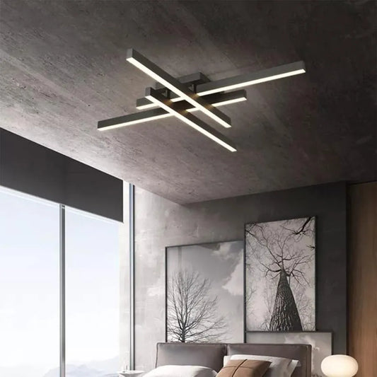 LED LED MASHA с 80W дистанционно управление, акрил и метал, черно