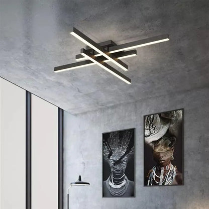 LED LED MASHA с 80W дистанционно управление, акрил и метал, черно