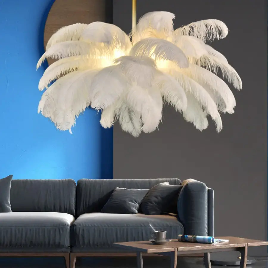 Lulus LED 40W Minoss, пера, бяло