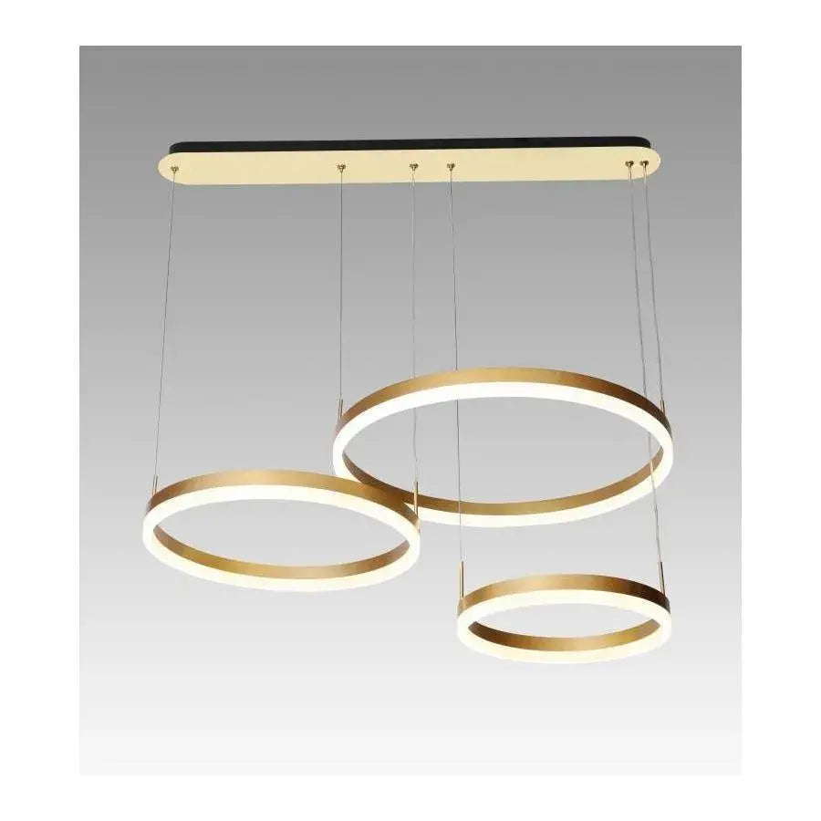 LED LED Перу с телекомана, 150W, злато, акрил, мрачен