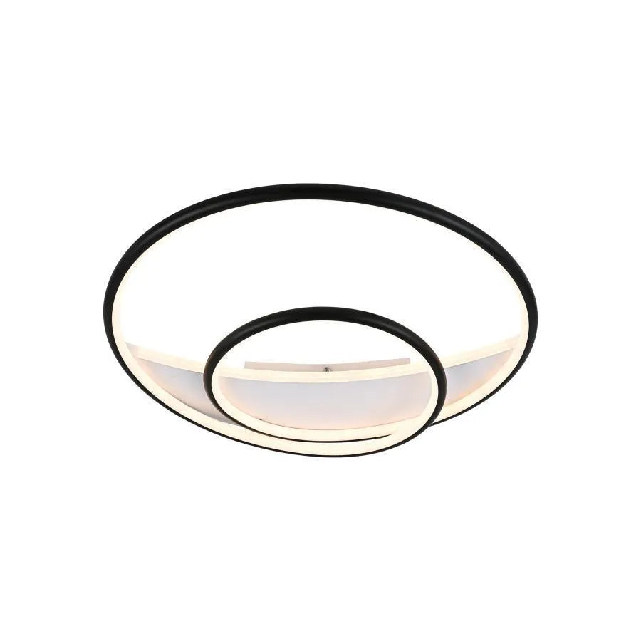 LED LED Рейчъл Луп с дистанционно управление, 120W, акрил и метал, бяло и черно